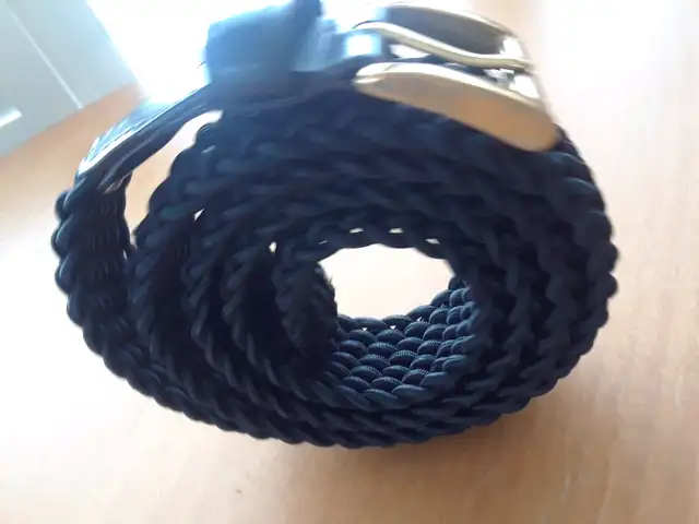 Braided Blue Belt by Cenci 46 inches 63347539941507123