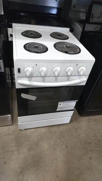 Element 24" Electric Range Stove | 3.7 Cu Ft | White | New Open, View more