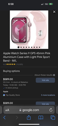 Apple watch series 9 45 mm with 1 year official apple warranty