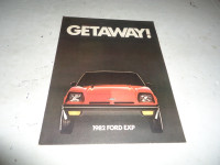 1982 FORD EXP DEALER SALES BROCHURE. CAN MAIL IN CANADA
