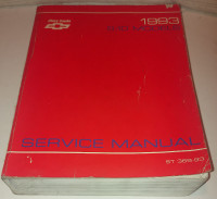 1993 S-10 Models Chevrolet Service Manual