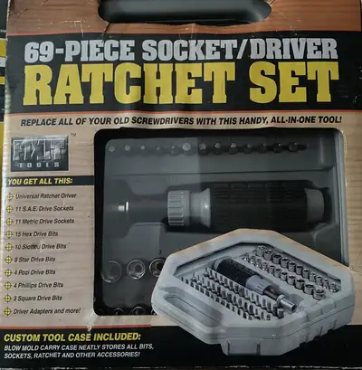 Fix It Tools 69-Piece Socket/Driver Ratchet Set, View more