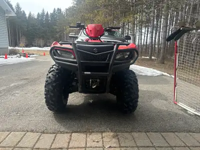 2013 Suzuki king quad 500 for sale Comes with ramps And plough Complete with harness and hardware Ha...