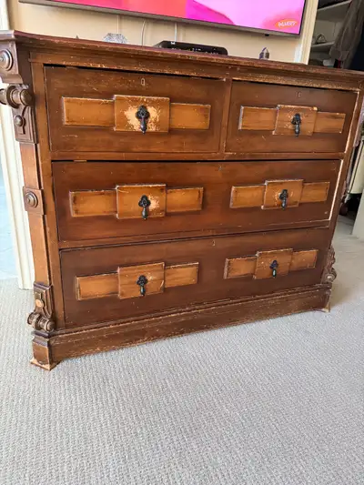 Antique Wood Dresser, View more