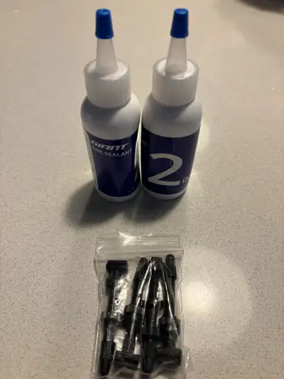 Tubeless Valve Stems and Sealant, View more