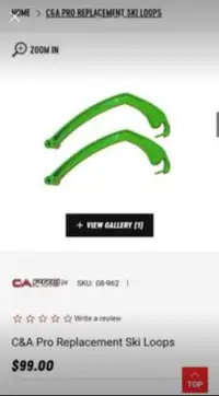 Green C&A ski loops
