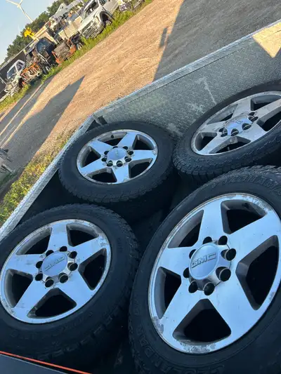 20” 5 spoke 8x180 wheels 265 60 20 Yokohama AT’s Very good life left, measurements in pics, rims are...