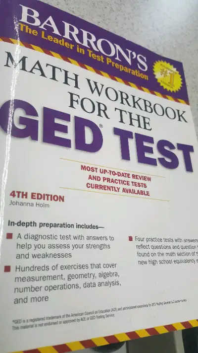 Math workbook for the GED test 9781438005713, View more