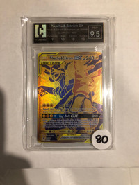 Gold Promo Pikachu & Zekrom GX Graded Pokémon Card