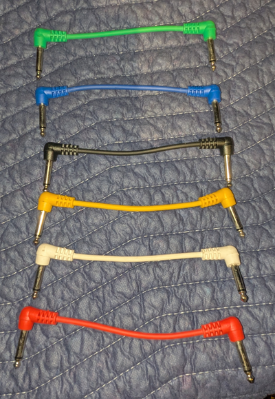 Link Audio 1/4 - Set of 6 - 1/4 Pedal Jumper Cable, View more