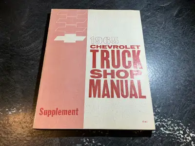 "1965 Chevrolet Truck Shop Manual Supplement" OEM Part Number: ST61 Printed in USA Written for GM de...