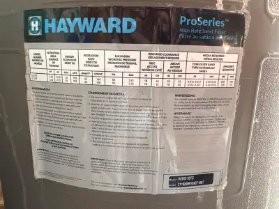 Hayward Sand Filter, View more