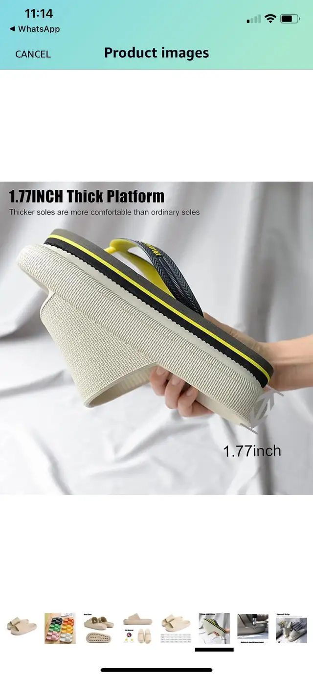 MOLATIN Pillow Slippers for Women and Men,Non-Slip Quick Drying  in Women's - Shoes in London - Image 5