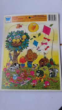Vintage 1974 Whitman "fun picnic" frame tray puzzle