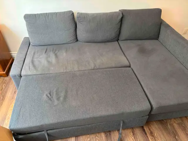 IKEA Friheten Grey Sofa-Couch in Couches & Futons in Kingston - Image 4