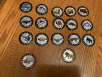 Pogs ( 16 unlicensed pogs (milkcaps) and a slammer