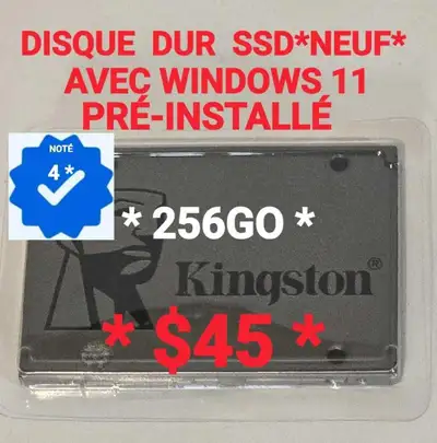 ** DONNÉ DE LA VITESSE A VOTRE ORDI AVEC UN SSD FLAMBANT NEUF ** * DISQUE DUR * SSD NEUF * DE 128 GO...