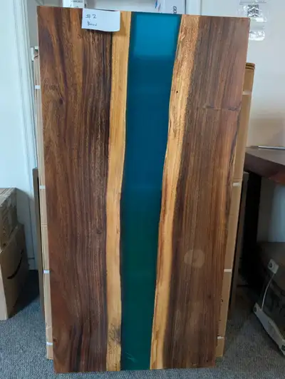 (OPEN-BOX) 48" x 24" River Epoxy Table / Tabletop #2, View more