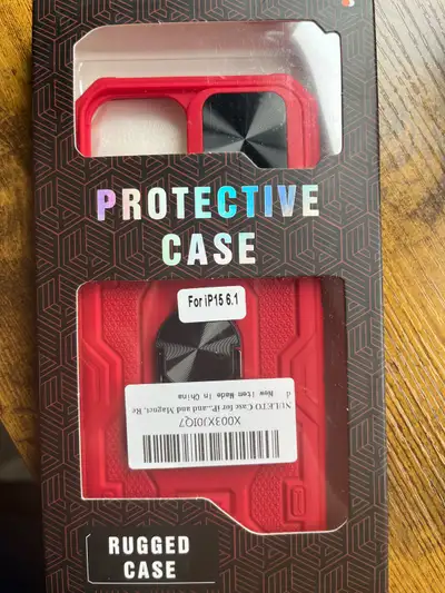 Phone cover and glass protector for IPhone 15 - 6.1 inches, View more