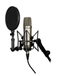 High end shock mount and studio grade Pop Shield for recording