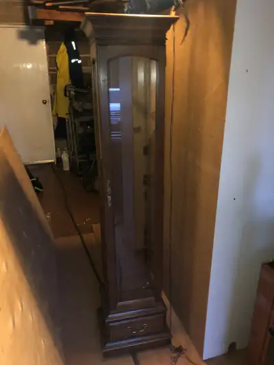 Tall Wooden Curio/Display Cabinet, View more
