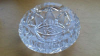Bohemia queen lace cut 24% heavy crystal bowl/ashtray VTG new