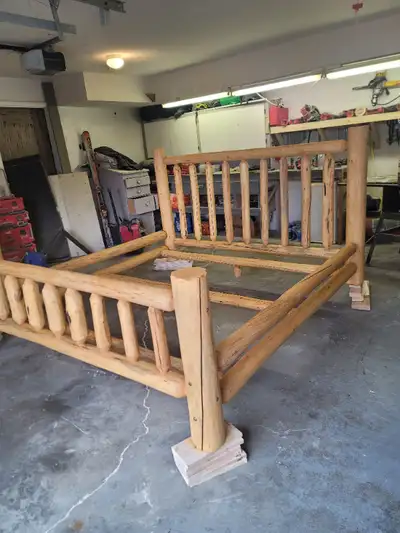 Custom log beds with a lifetime warranty. Twin over Queen $1200 Double over Double $1100 King $900 Q...