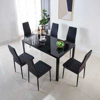 Rectangular Glass Dining Table, View more
