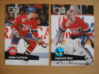 8 cartes du Canadiens de Montreal de 1991