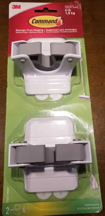 3M Command Broom Handle Gripper set of 2 Hangers, View more
