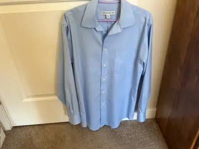 Men’s long- sleeved  shirt ( blue), View more