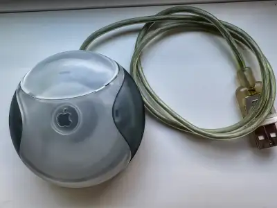 Apple round Mouse -- works well -- collector item --- VERY CHEAP, View more