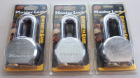 Lot of (3) NOS Master Lock 2½"/2" Steel Padlocks; Louisbourg