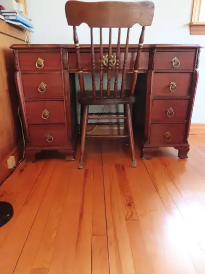 Antique Desk & Chair, View more