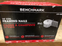 3 1/4” coil framing nails 