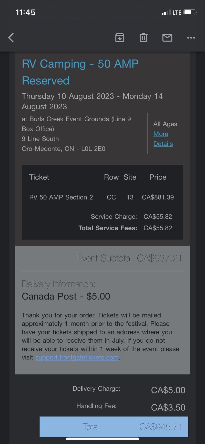 Boots and Hearts 2023 50AMP Camping Other Stratford Kijiji