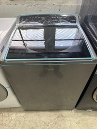 LIKE new Grey top load  washer candle