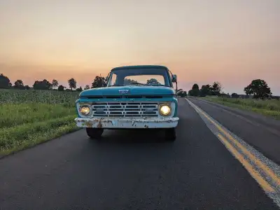 Engine rebuilt, taken down to the block and dipped, 292 V8. I had the three on the tree stock manual...