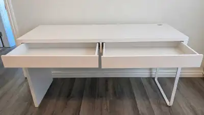 IKEA Modern White Desk - Excellent Condition, View more
