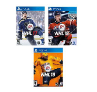 SONY PLAYSTATION 4 ~ NHL 17, NHL 18 and NHL19