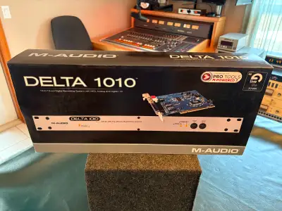 Selling a M-Audio Delta 1010 10-in/10-out Digital Recording System. The breakout box is in good cond...