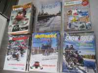 Lot de revues de motoneige, SnowTech, Snowmobiler, Supertrax etc