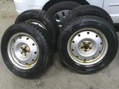 these winter tires and wheels came off a 2010 Subaru Forester the tires have lots of tread remaining...