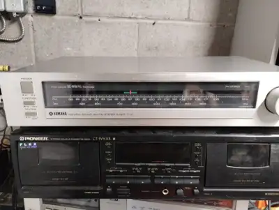 Vintage 1980s 80s Yamaha T-10 AM/FM Analog Stereo Tuner Silver, View more