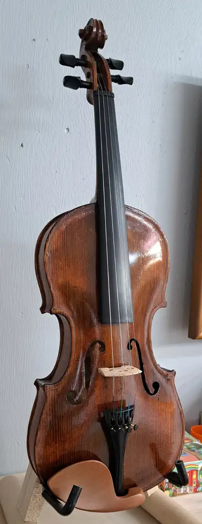 Beautiful old restored fiddle., View more
