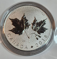 2018 Canada $10 Maple Leaves Silver Coin
