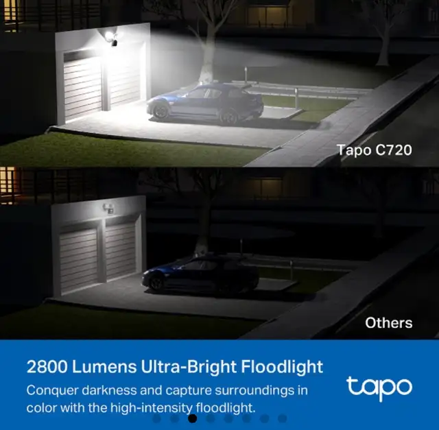 Brand New Tapo C720 TP-Link Ai Smart Outdoor Security Floodlight62863264737283124