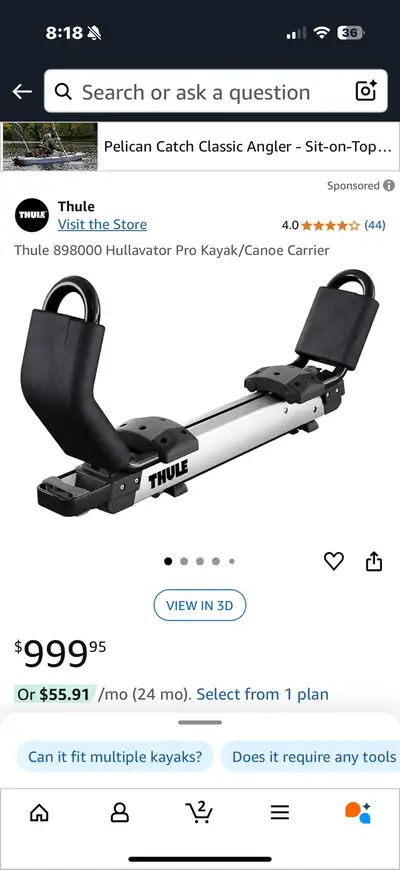 Thule boat racks . plus Kayak rack, View more