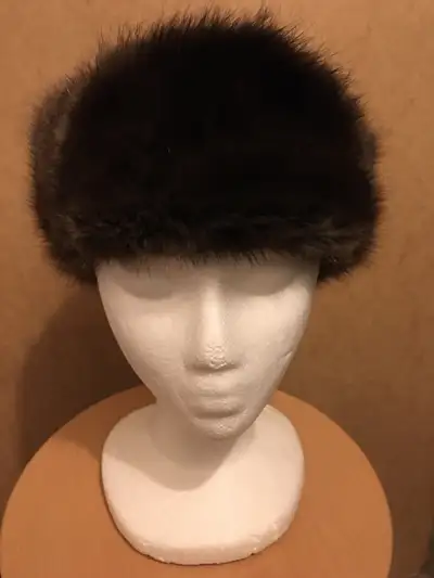 Fur suede hat, View more