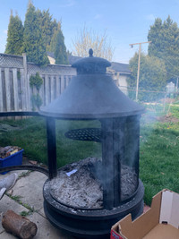 Fully Enclosed FirePit Chimnea with cook plate